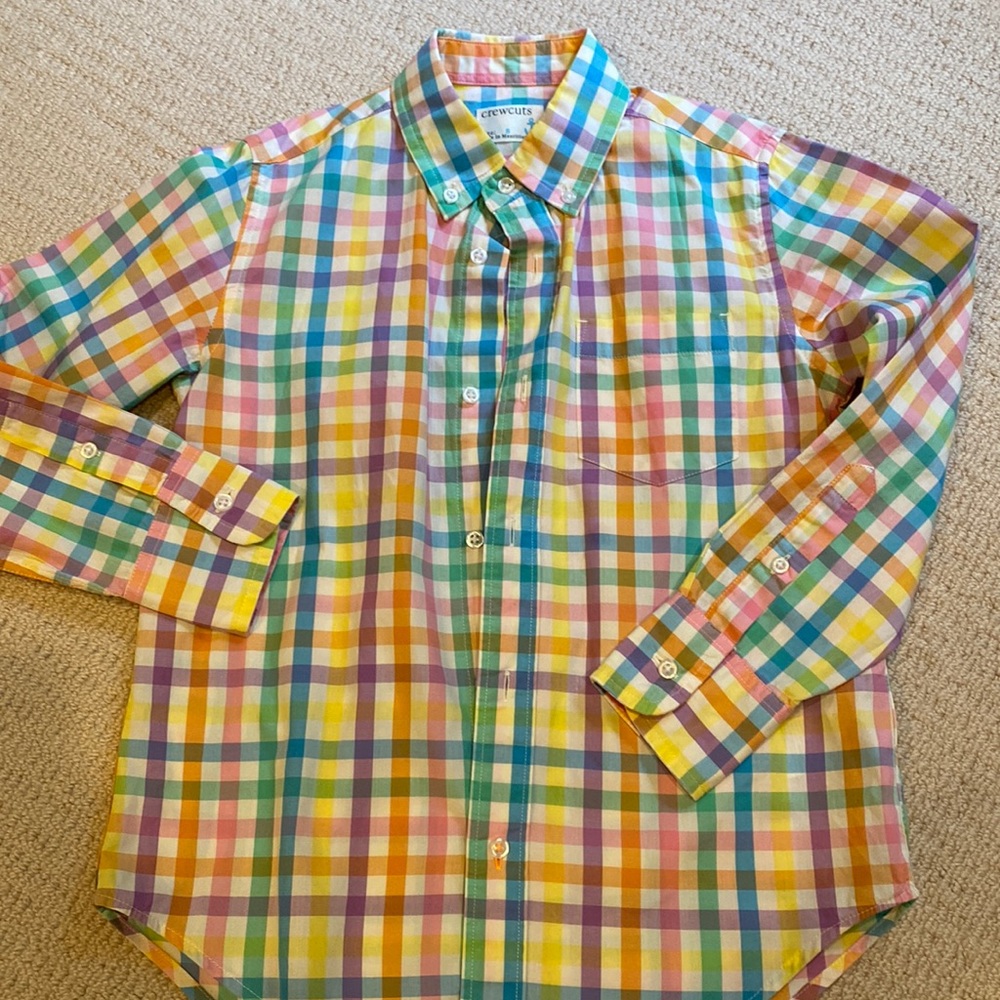 Crewcuts boys pastel button down shirt
